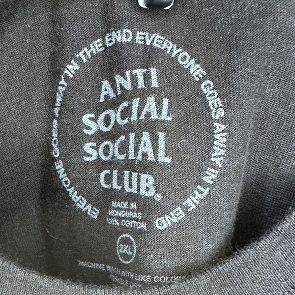 Anti Social Social Club Snakes In The Grass Tee - Black - XL - Picture 3 of 5